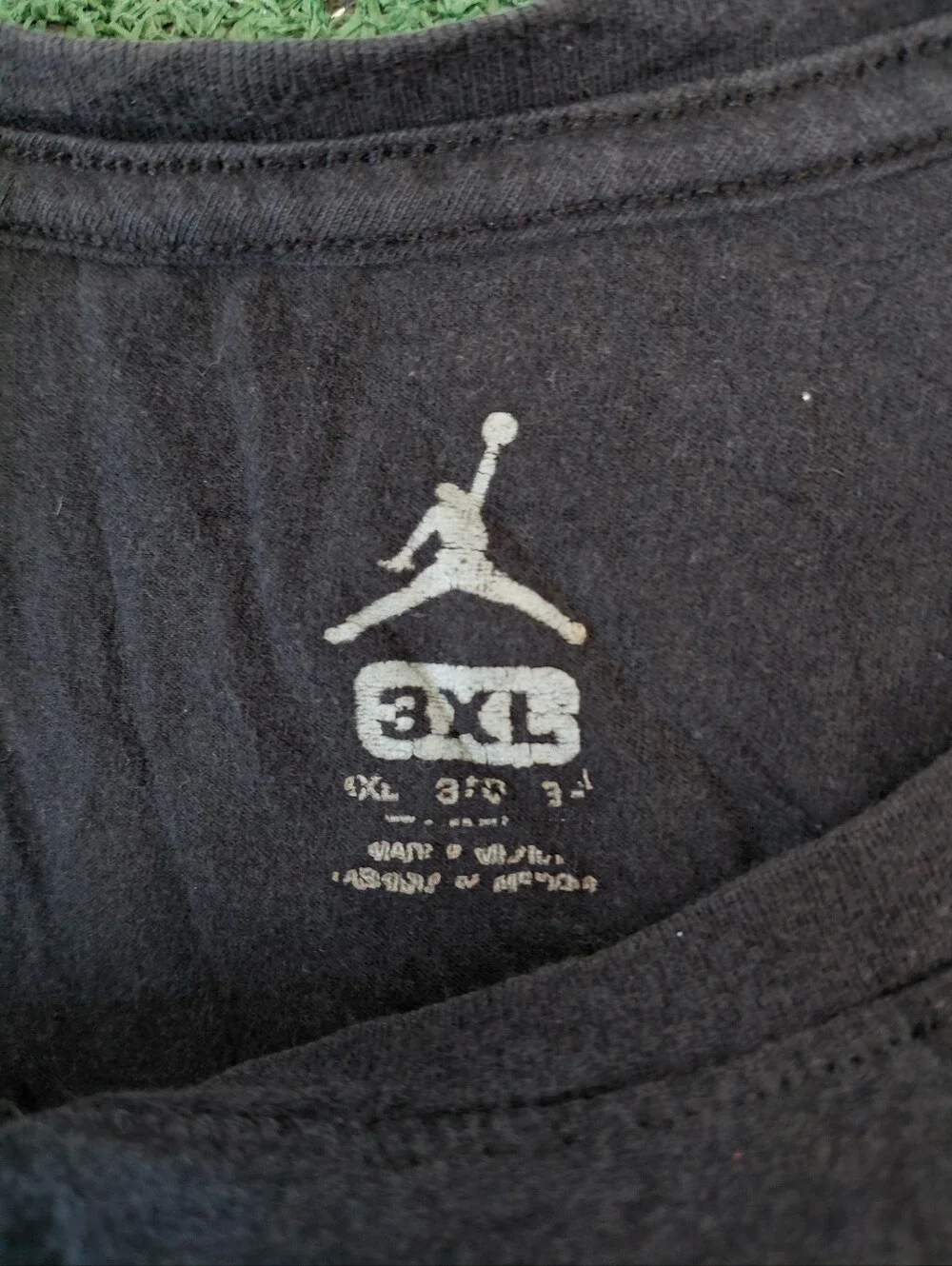 Air Jordan Black Plus Size Sports Activewear T Shirt Sz XXXL